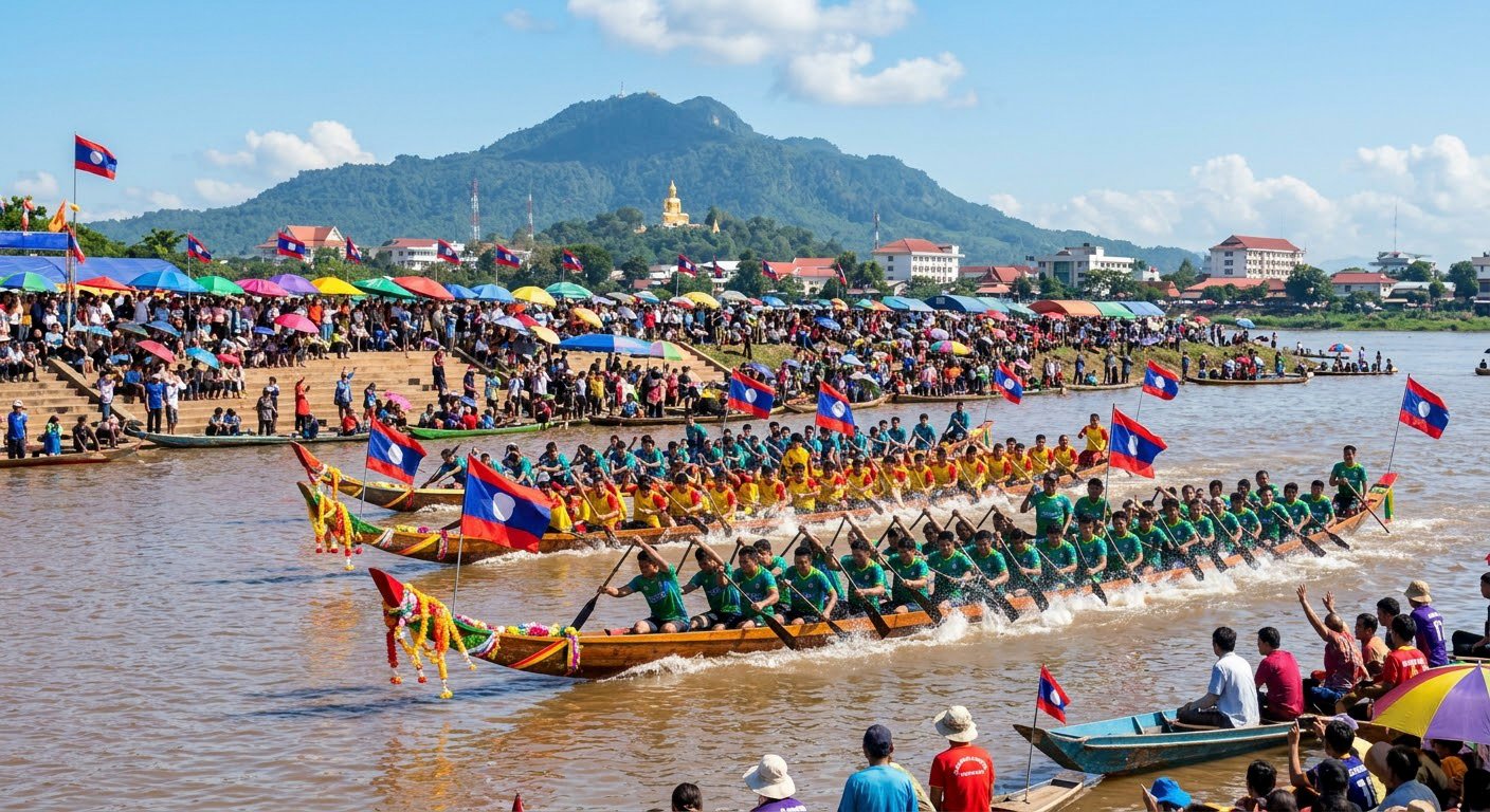 Boun Suang Heua in Pakse: A Complete Guide to Laos’ Mekong Boat Racing Festival